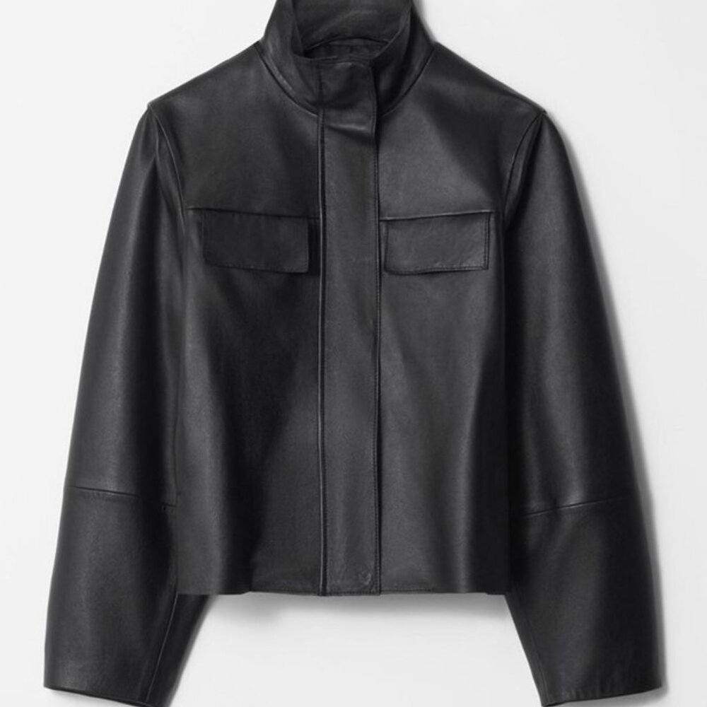 & Other Stories Black Leather Jacket